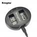 Kingma EN-EL20 850mAh Battery Pack and Dual USB Charger for Nikon Coolpix A 1 J1 J2 J3 AW1 S1 V3 Camera 